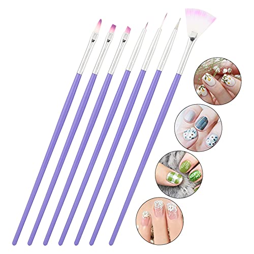 Nail Art Pinsel, Ergonomischer Fester Nagellackpinsel Umweltfreundlich Flexibel für Zuhause für Kunstkreation für… – Bild 5