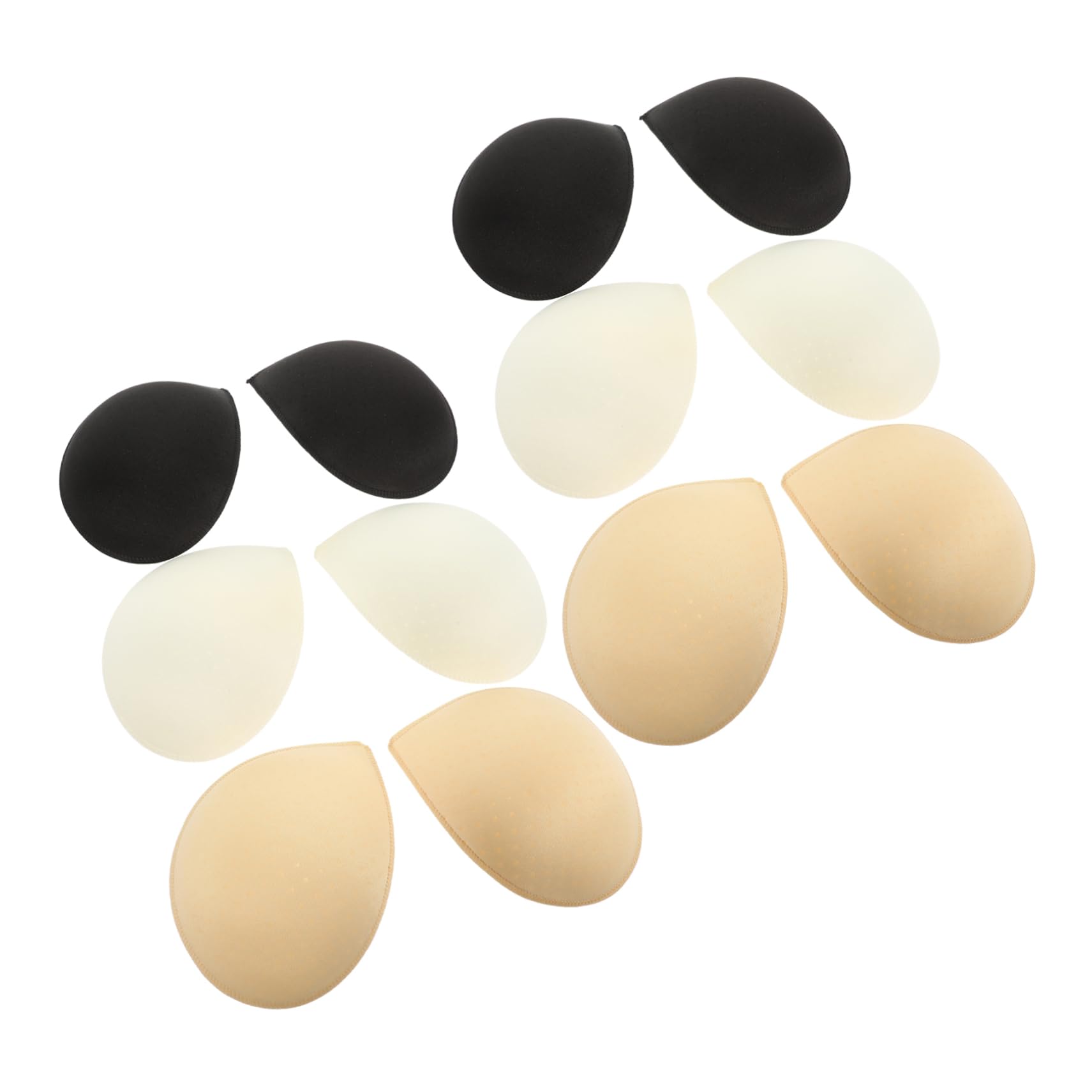 12pares Almohadillas De Esponja Para Sostenes De Insertos De Pads Para Bañadores y Sujetadores Deportivos Cómodas Forma Natural Reemplazos y