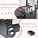 Gdsshuhung Portable Foldable Rolling Nail Table and Makeup Case with Drawers, Professional Manicure Workstation for Nail Technicians and Beauty Salons (Black)