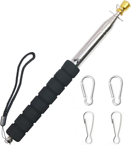 ALANES 2.5M Telescopic Handheld Flag Pole Tour Guide Flag Pole Pointer