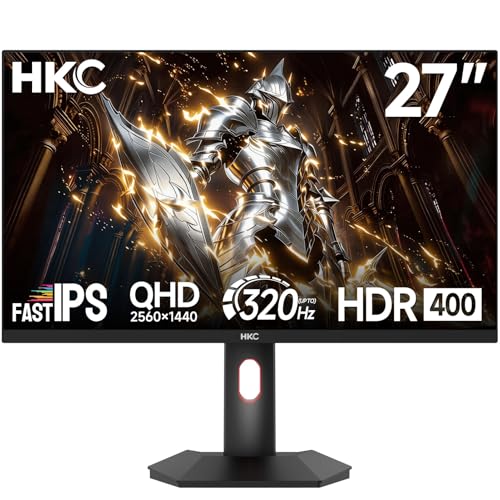 HKC Monitor Gaming Fast IPS 27 Pollici, QHD 300Hz(OC 320Hz), HDR400