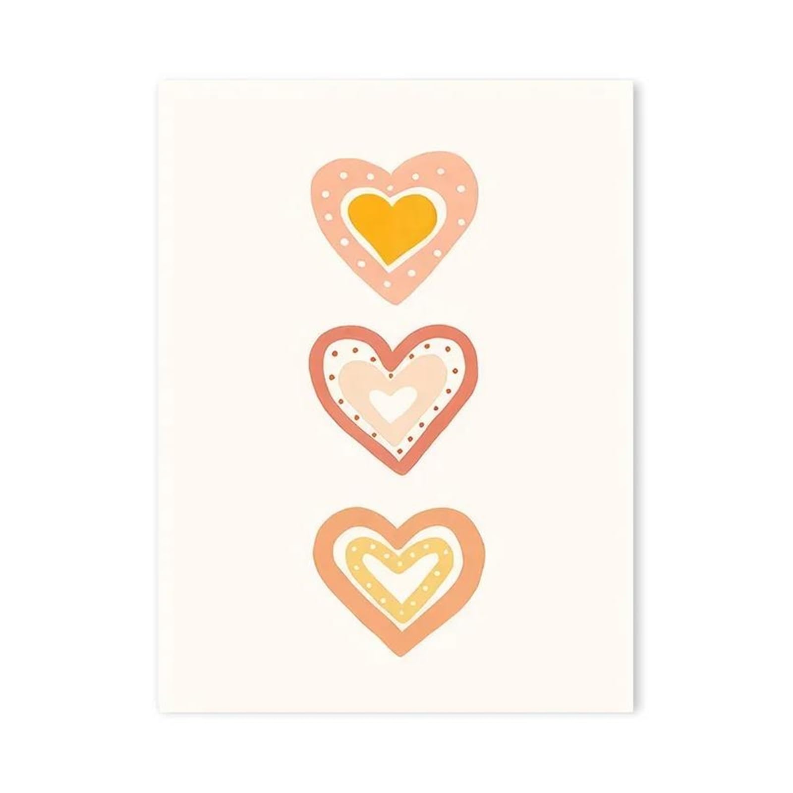 XENITE Wall Art Canvas Prints Childlike Love Rainbow Poster Prints Sun Bear Hedgehog Cloud Flower Canvas Painting For Baby Bedroom Children's Room Wall Decor(U,40x60cm)