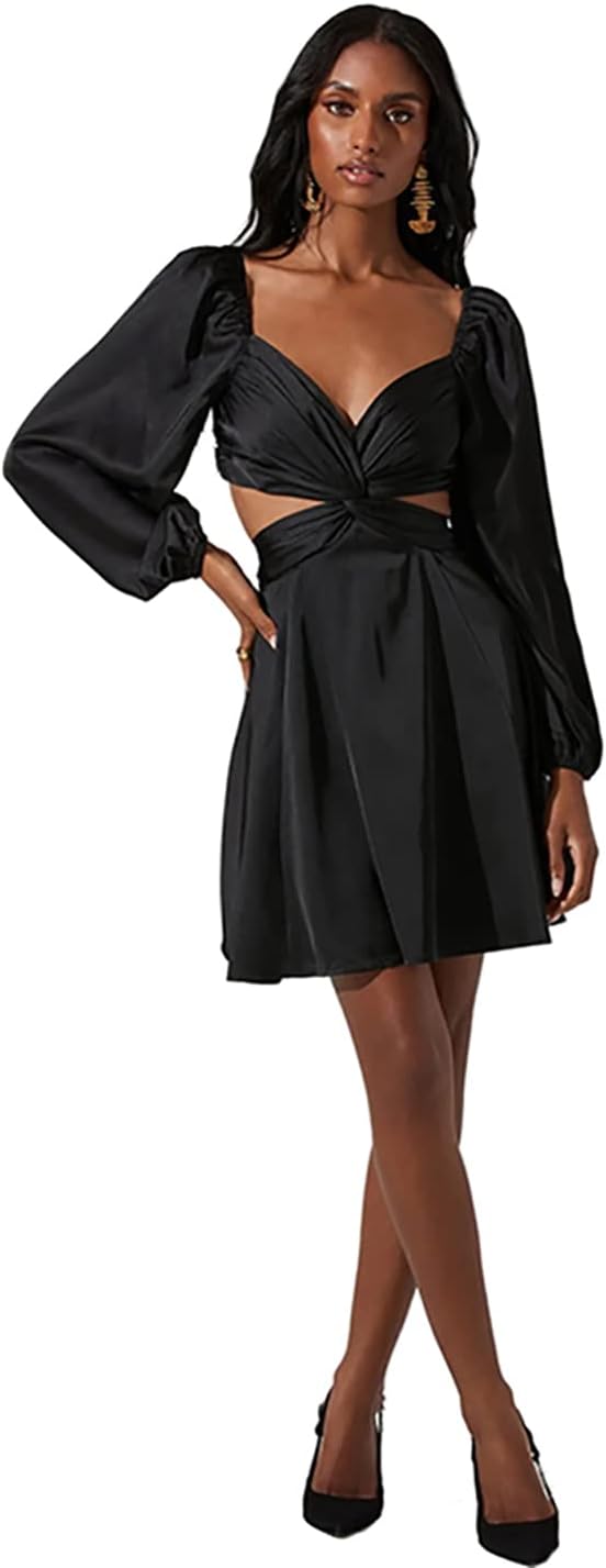 ASTR the label Women's Anamaria Dress, Black, Small - Image 3