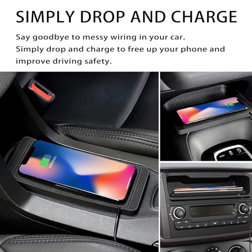 Chargeur sans fil voiture induction tapis console tableau de bord