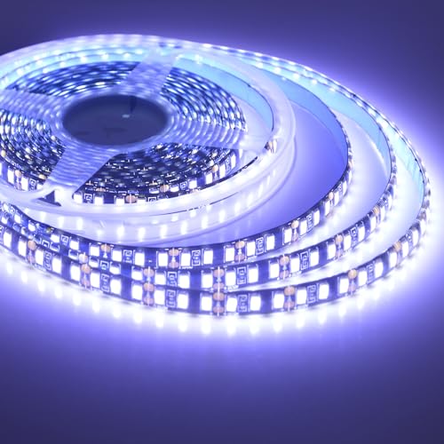Image of Super Bright Black PCB 12V SMD5630(0.5w) LED Strip Lights Without Power Supply, IP65 Waterproof, Pack of 16.4ft /5M (600LED-White)