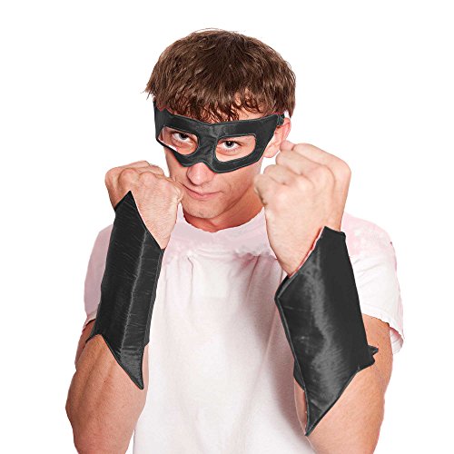 Everfan Men's Superhero Eye Mask and Powerbands 6