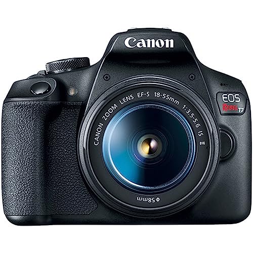 Cámara DSLR Canon EOS Rebel T7 con lente EF-S 18-55mm miniatura 2