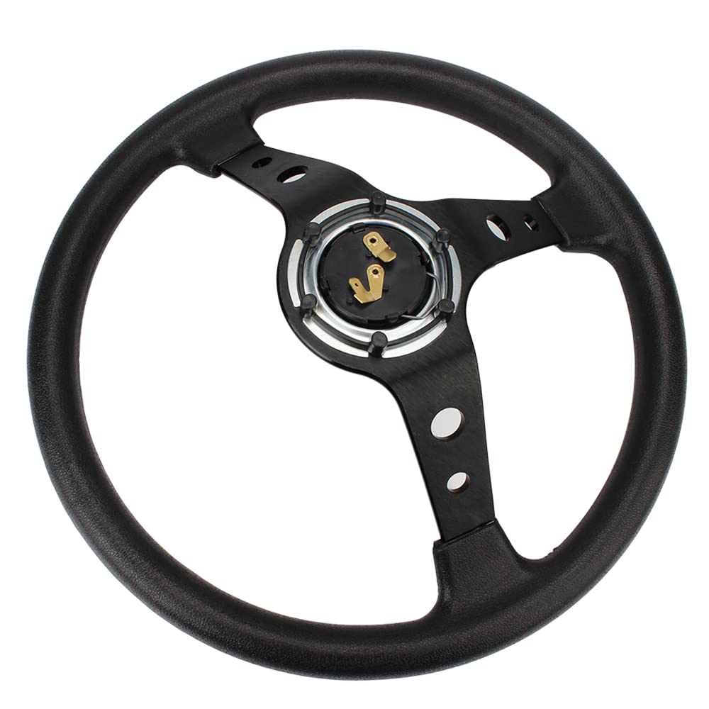 Volante da Corsa Universale,Volante Sportivo Volanti da corsa for auto con logo fai te Volante sportivo universale drifting 14 pollici
