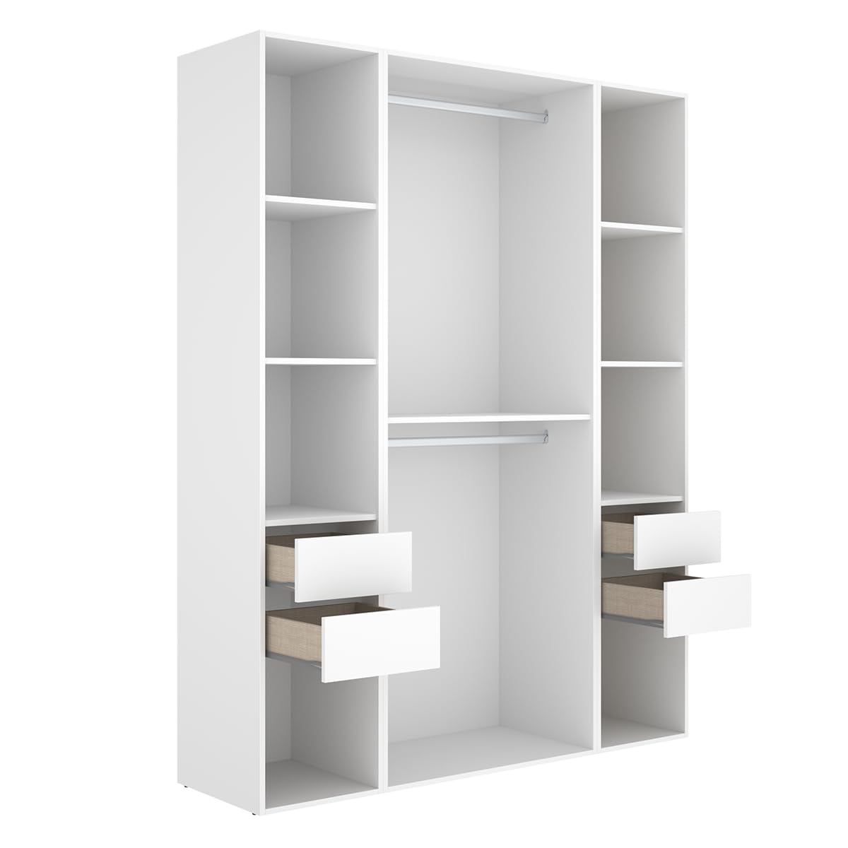 DEKIT Grupo RIMOBEL-Conjunto Armario-VESTIDOR con Trasera Reversible