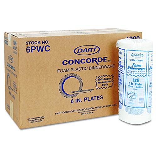 Dart 6PWCR Concorde Foam Plate, 6