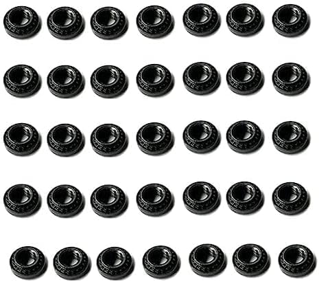 100Pcs M2.5 Black Stainless Steel Press nut for FPV Frame rc Cars pressnut (M2.5,Black,100), BPN001