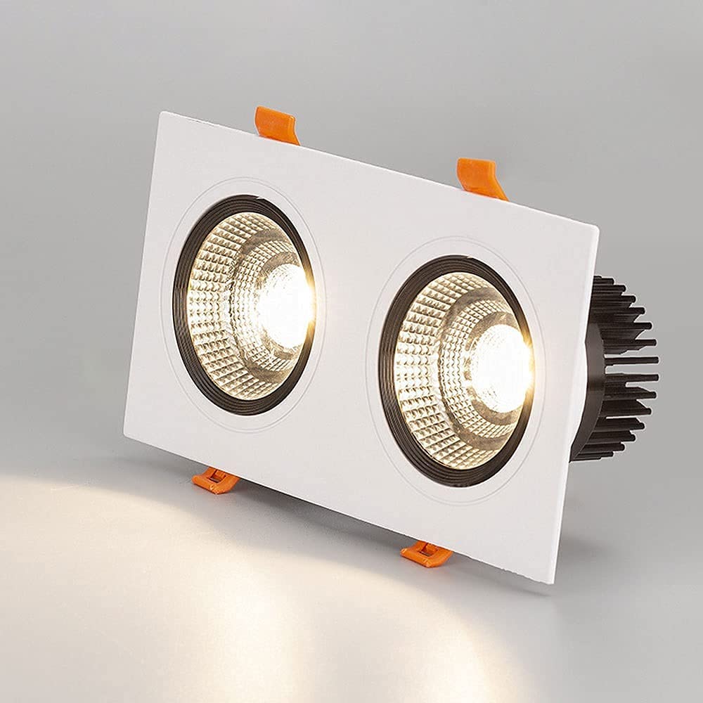 Appareils d'éclairage directionnel à LED encastrés avec spot orientable 3000K