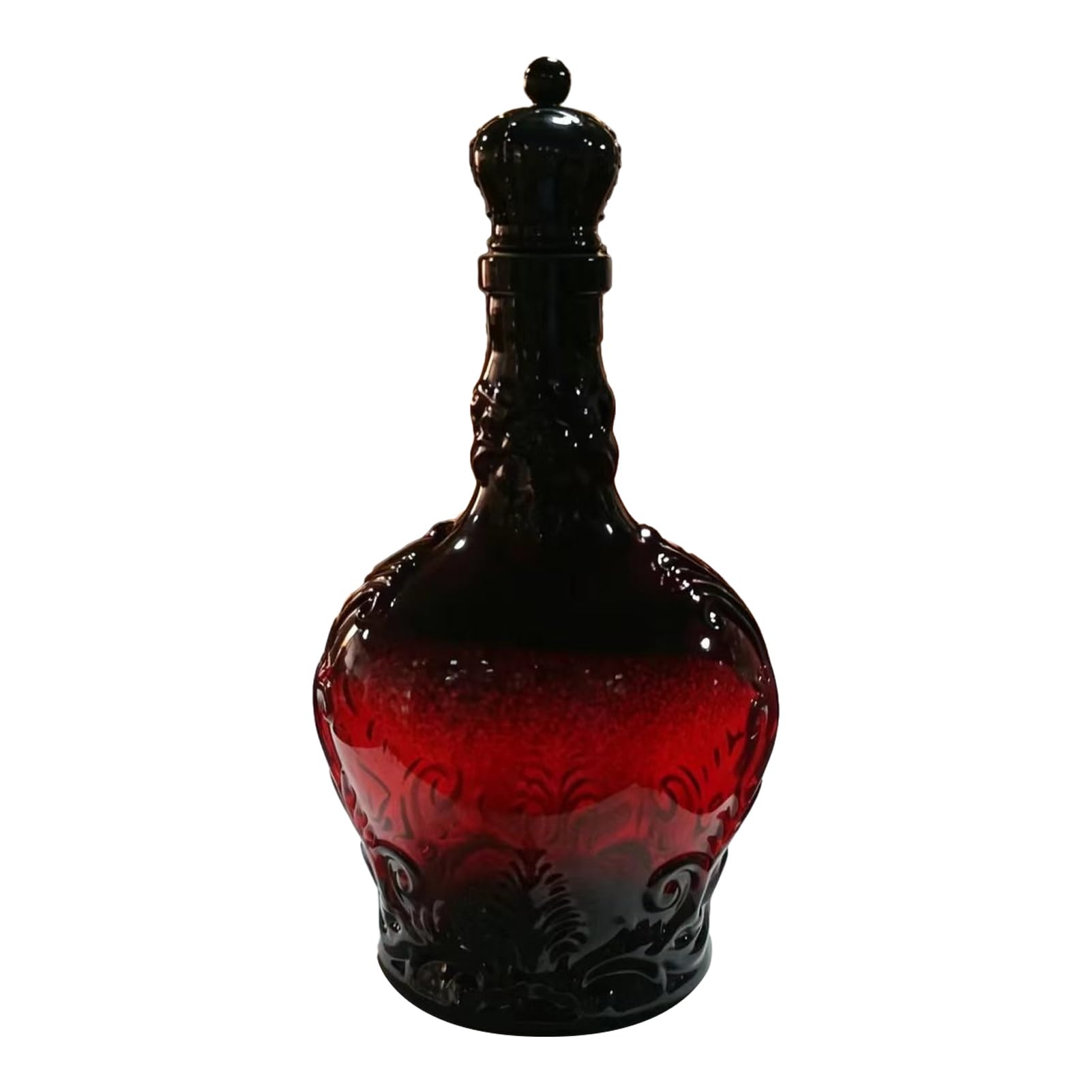 matumou Castle Whiskey Decanter, Novelty Liquor Container for Men, Home Bar Tasting, Spirits, Gothic Glass Bottle for Collector Display,
