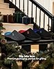 Men's Two-Tone Memory Foam Slipper - Dark Gray/Blue Large - UK 10-11 #2