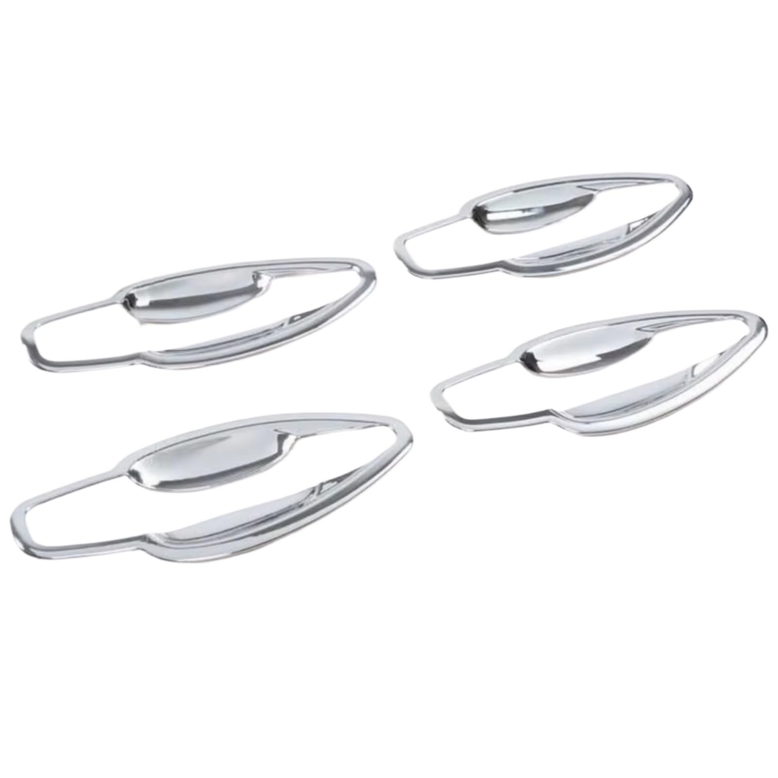 Qdzvalumv One Color Car Door Handles Cover Shell Compatible With Peugeot 2008 2014 2015 2016 2017 Car Styling External Door Protector Handle Bowl Cover Trim Accessories
