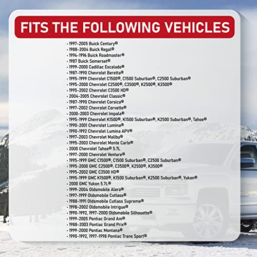 Image of HVAC Air Blend Door Actuator - Replaces 604107, 16124932, 16177412, 604-107 - Compatible with Chevy, GMC Vehicles and More - Tahoe, Monte Carlo, Corvette, Malibu, K1500 Suburban, Yukon, Regal