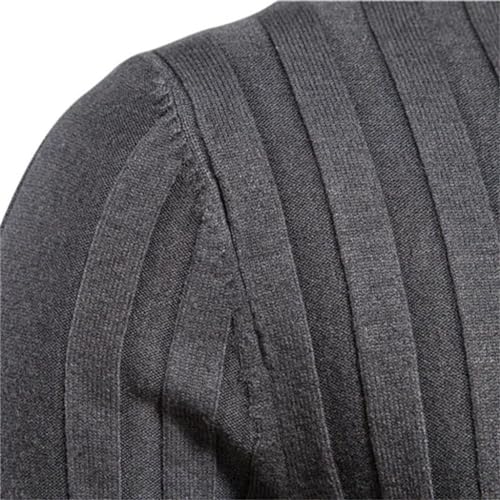 JSEIAJB Slim Pullover Round Neck Men's Casual Basic Paragraph Warm Striped Sweater Men's Winter Sweater Male2