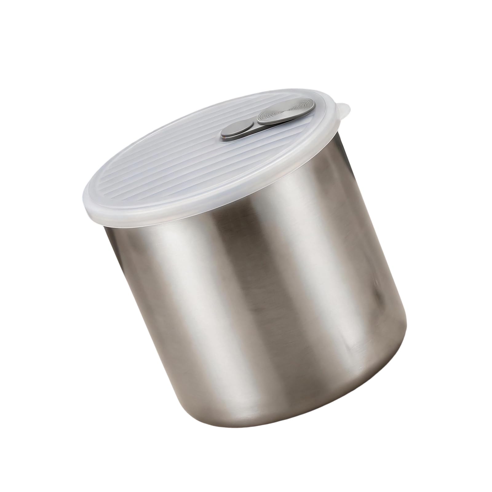 Round Stainless Steel Storage Container with Lid for Meal Prep, Refrigerator Food Storage and Packed Lunch Portions Round Food Container Stainless Steel Lunch Bowl Picnic Portion Leftover Bowl