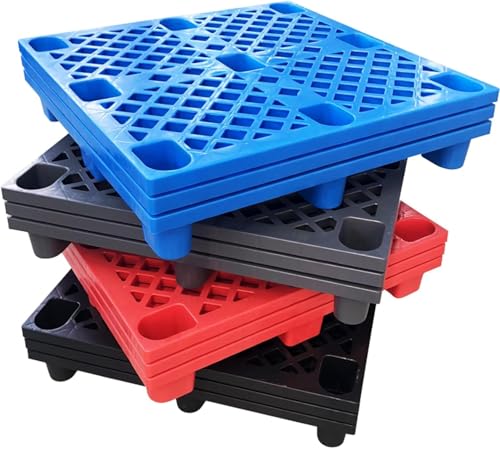 Palettes en polyéthylène emboîtables de sécurité noire - 6