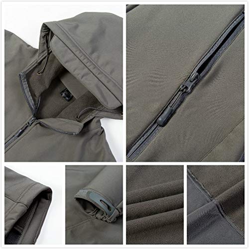 ANTARCTICA Men's Outdoor Waterproof Soft Shell Hooded Military Tactical Jacket