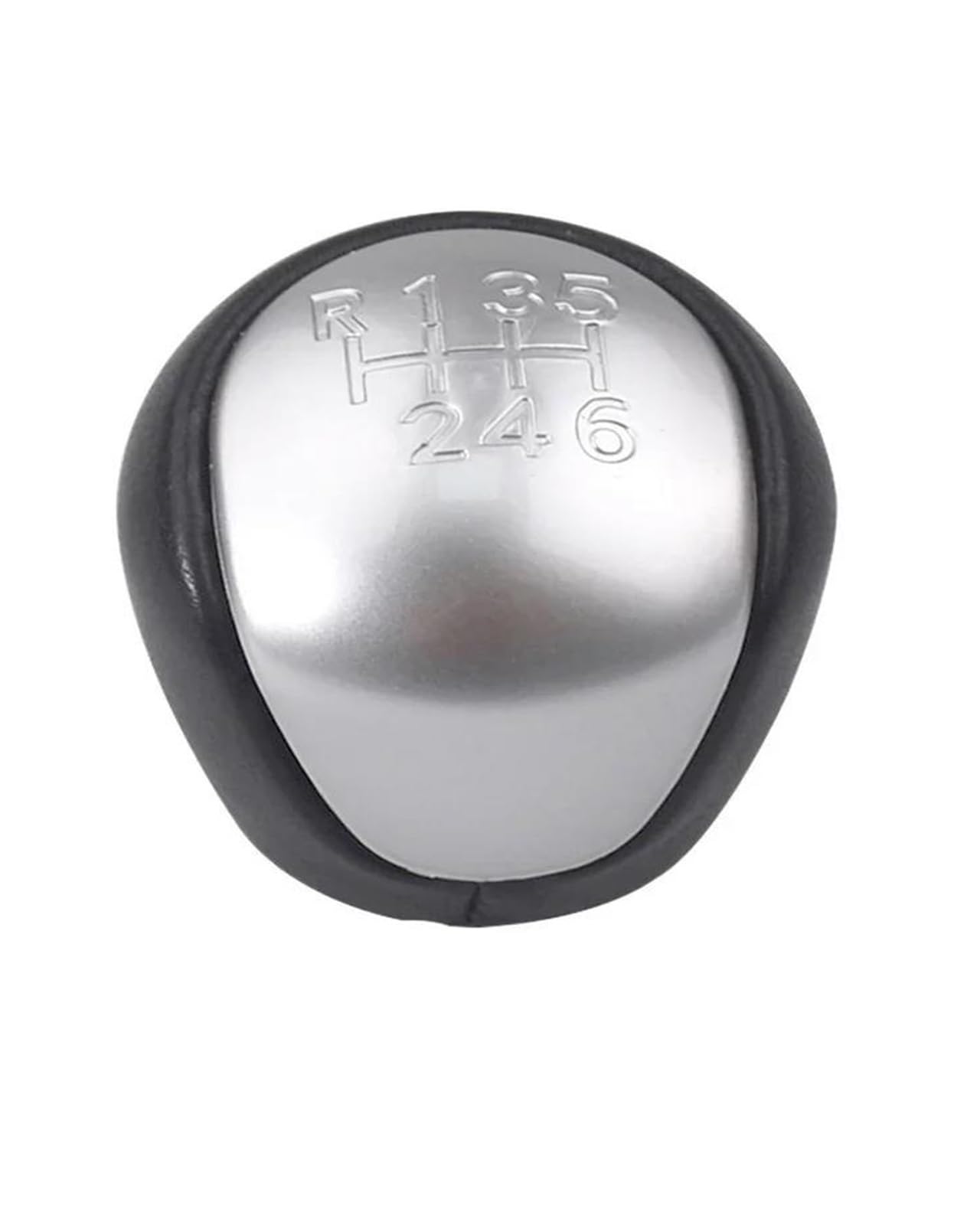 MOCALUX Gear Stick Shift Lever Knob for Kia for Cerato for Koup 2009-2013 Car 5/6 Speed Gear Shift Stick Knob Modification Parts(Silver,for 6 Speed)
