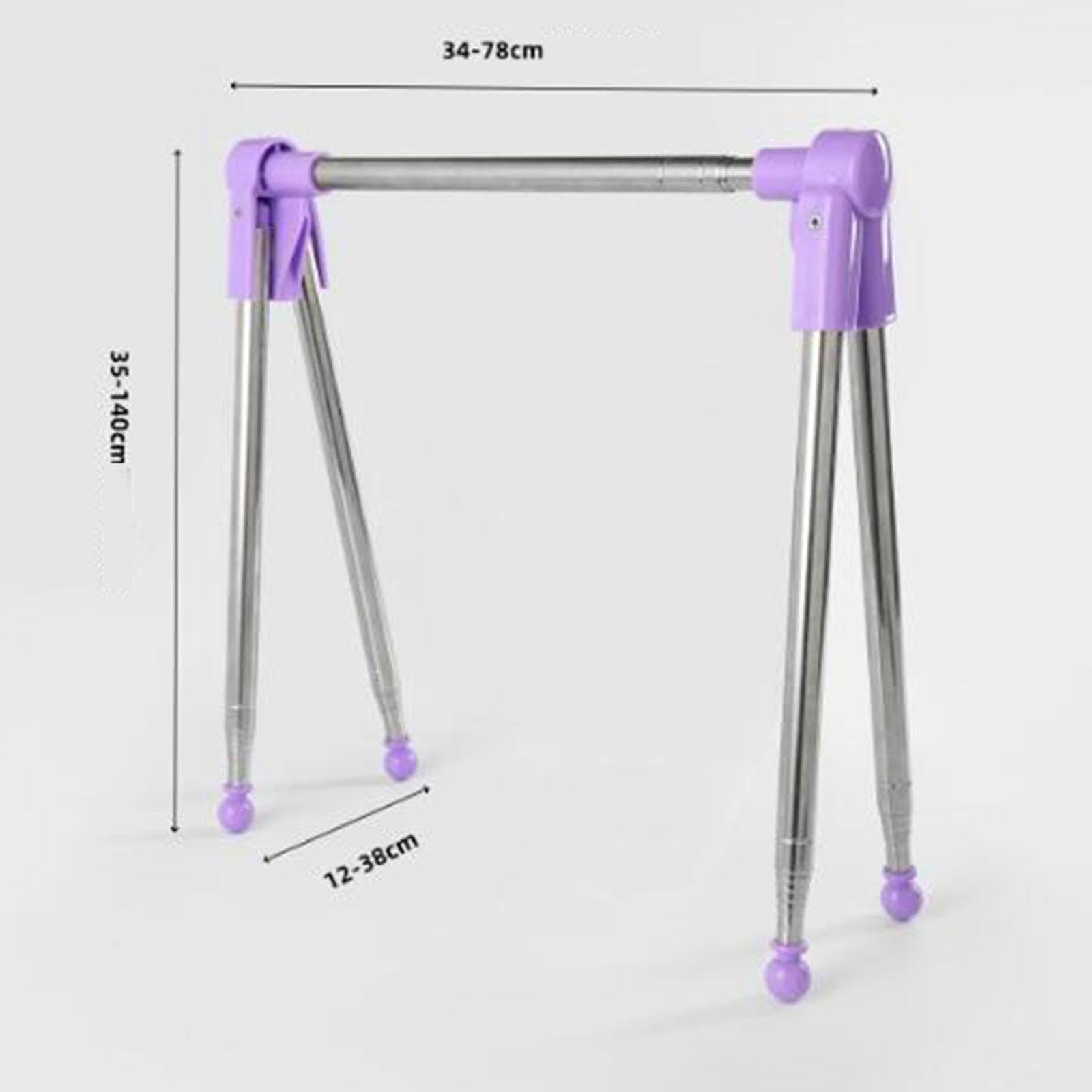 Perchero Plegable para Ropa, Ligero y Resistente, Ideal,Púrpura