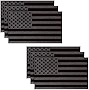 6 Pieces Black American Flag Decal 5 x 3 Inch American Flag Car Sticker Auto Decals US Flag Car Decal Flag Vinyl Decal Car Bumper Decal Sticker for Laptop Truck Vehicle House Window Wall Decoration