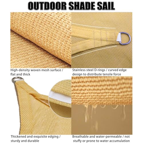 Voile d'ombrage contre le vent et la chaleur pour balcon et camping - 5