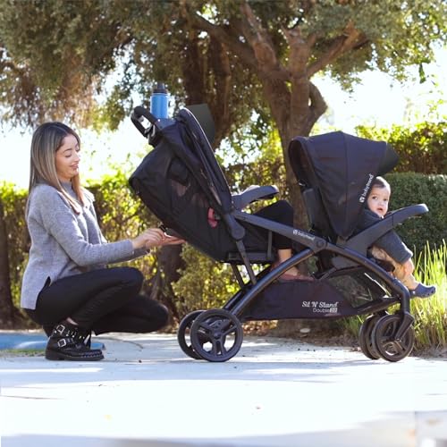 Baby Trend Sit N Stand Double Stroller 2.0 & Twin Travel System For Babies & Toddlers W/ 5 Pt Safety Harness thumb #3