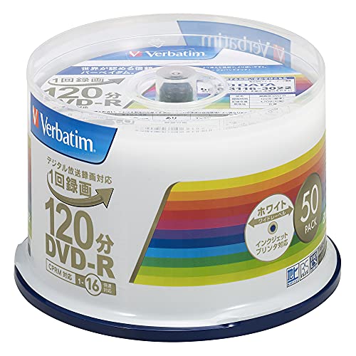 (未使用･未開封品)　三菱ケミカルメディア Verbatim 1回録画用DVD-R(CPRM) VHR12JP10V1 (片面1層/1-16倍速/10枚) tu1jdyt Amazon.co.jp: バーベイタムジャパン(Verbatim Japan) 1回録画用