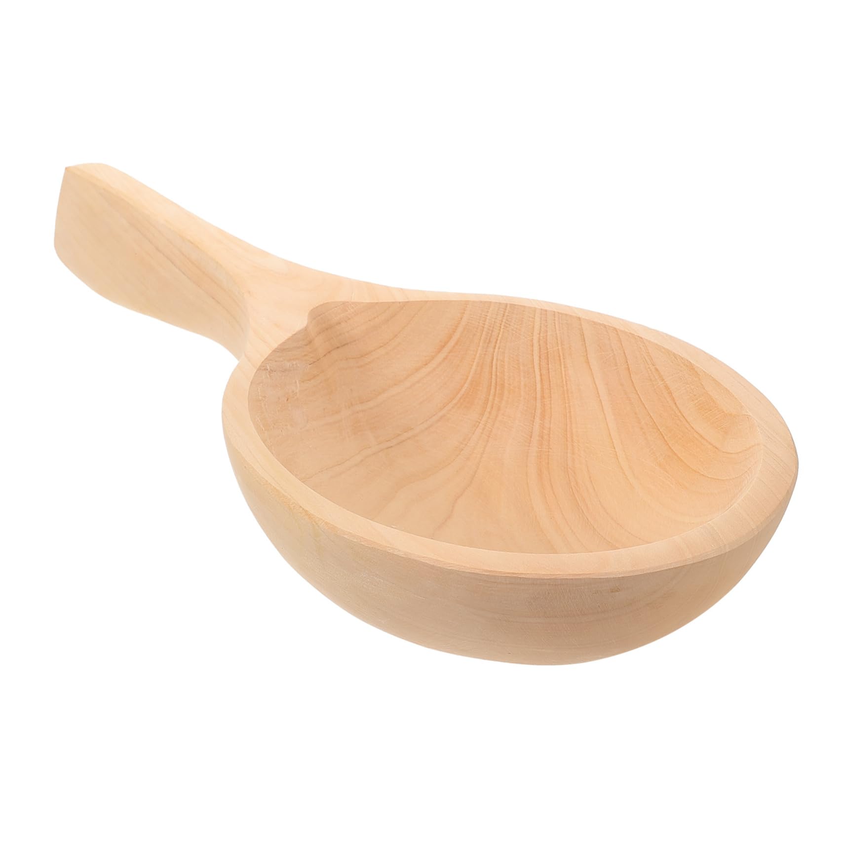 Cabilock Water Scoop with Ergonomic Handle Versatile Bathing Ladle for Kitchen Garden Sauna and More Practical Multi Purpose Wooden Water Scoop