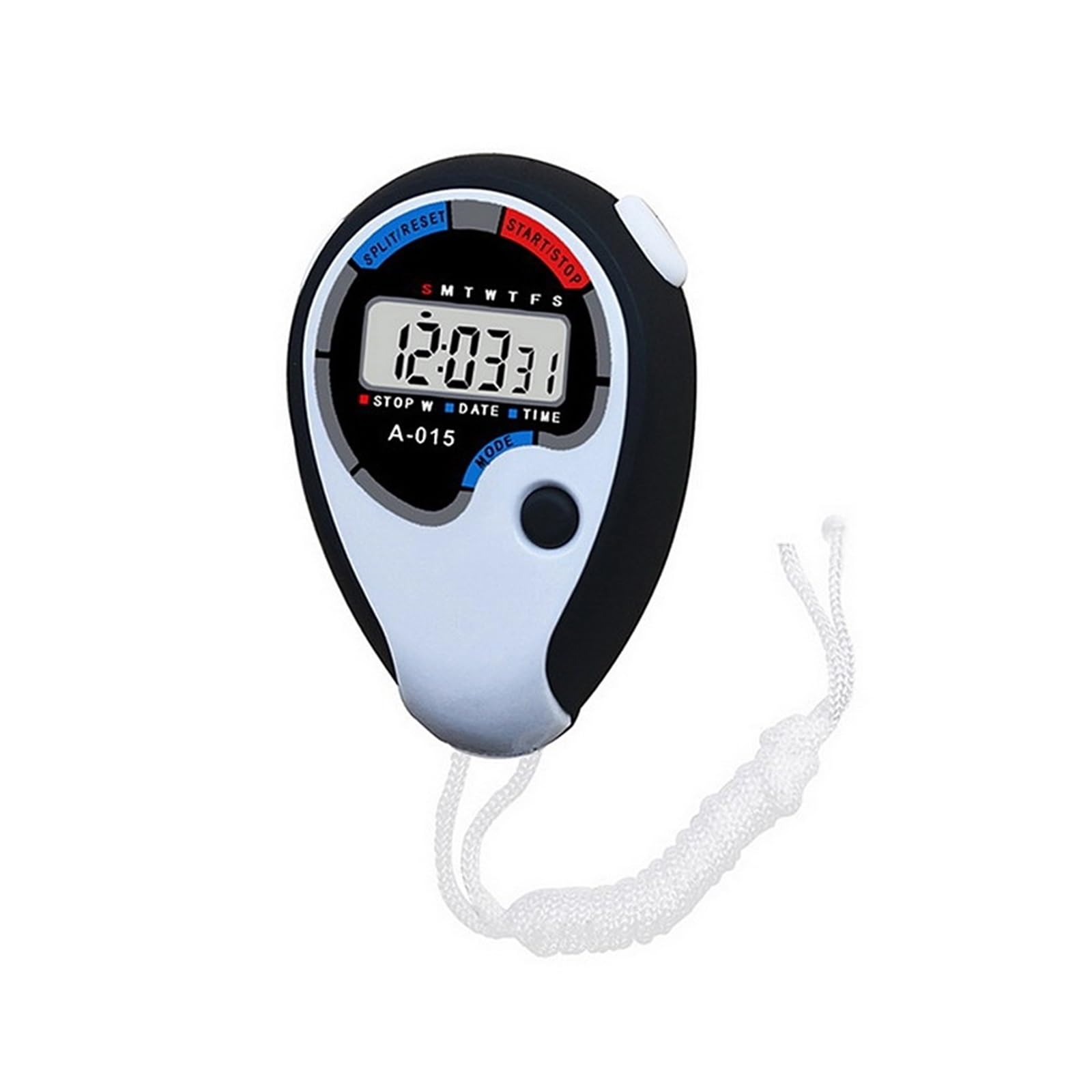 0.01s Precision Timer Stopwatch Metal Sport Waterproof Luminous Hours Minutes Month Display 40h Countdown Precision Timing(A-015 black)