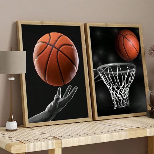 Affiches de basket-ball déco murale ado garçon images murales toile sport 40x60cm cadre