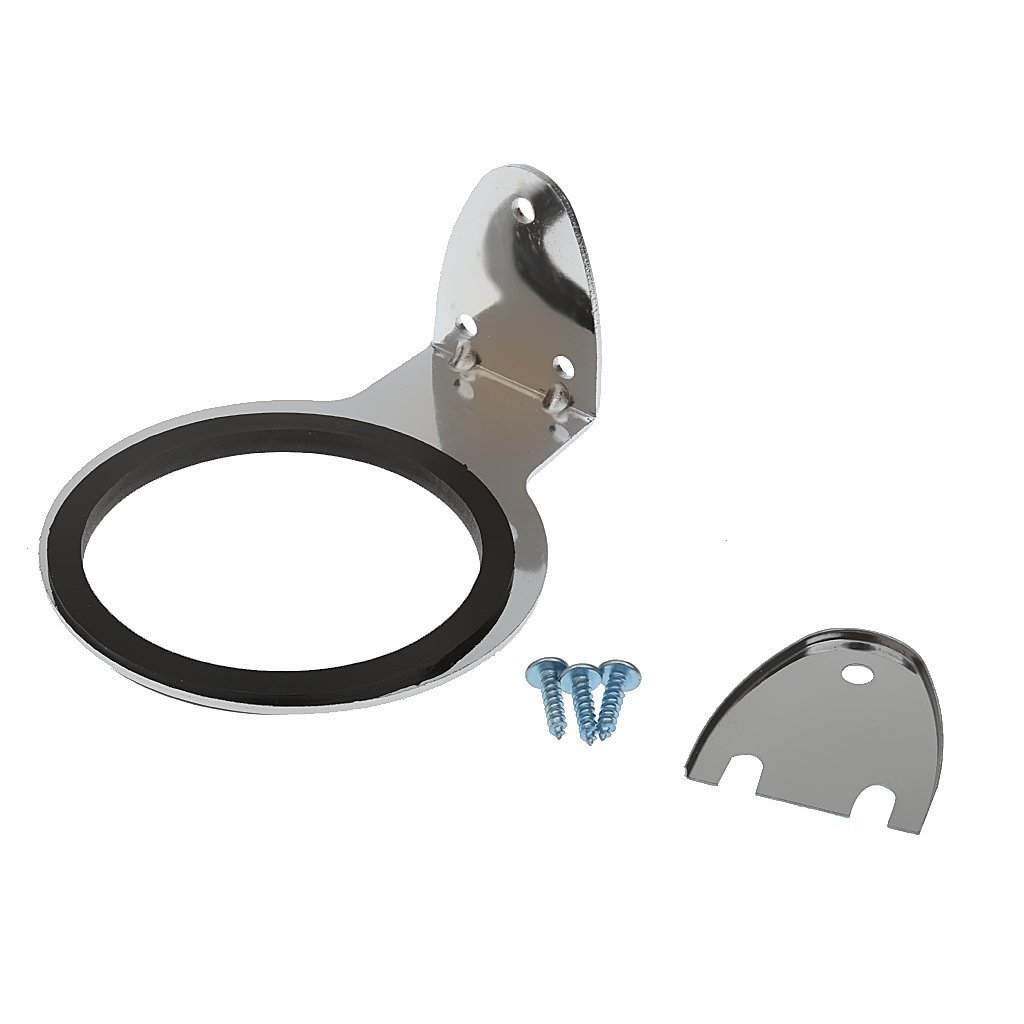 Oligitdi Stainless Steel Hair Dryer Wall Mount Holder Stand Bracket Wall Mount Hair Blow Dryer Hanging Rack, Hanging Stand, Hair Dryer Holder Bathroom Wall Storage, Shelf Organizer Stand Hooks Dryer Stand (Silver) - Image 6 thumbnail