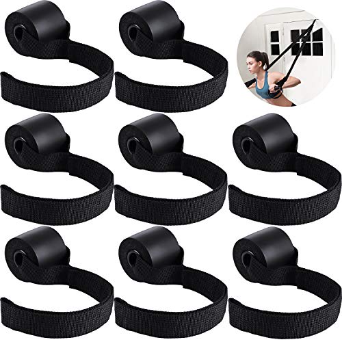 Sumind 8 Pieces Band Door Anchor Duty Foam Door Anchor Resistance Bands Gym Fitness Door Anchor Attachment for Home Gym Fitness Yoga Dance Training