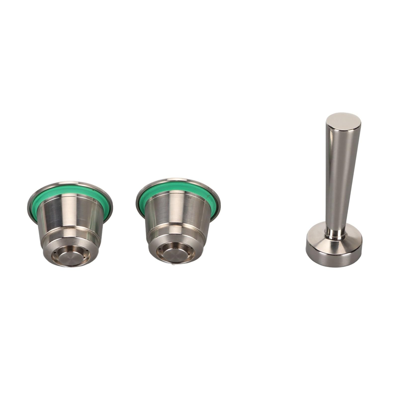 Cápsula de café Recargable Cápsula de café Reutilizable de Acero Inoxidable Duradera para Uso Doméstico 2 Unidades
