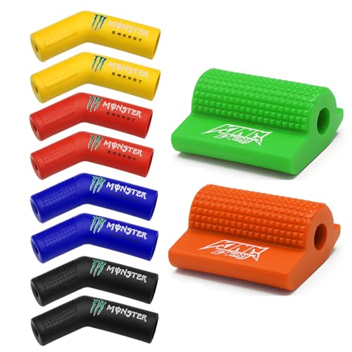 XOXVURI 9 Stück Motorrad Gangschaltung Gummi Schalthebel Schutzhülse,Schalthebel Schutz für Motorrad Rutschfeste Schaltschutz Schuhe Gangschaltung Moto Gadget Sockenhülse motorrad schuhschutz