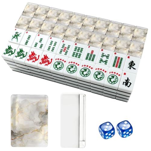 Set de Fichas American Mahjong Acrílicas 166 Piezas con Bolsa miniatura 1