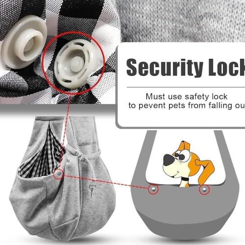 Image of Tomkas Dog Cat Carrier Sling Classic Pocket & Classic Strap(M,Grey)