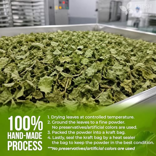 Image of FreshDrinkUS, Premium Leaf Tea Bags Powder, 100% Natural & Pure. Herbal Tea. No Sugar, No Caffeine, No Gluten, Vegan. (8 oz Gotu Kola Powder)