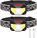 Soft Digits Headlamp Flashlight, 800 Lumens Ultra Bright USB Rechargeable Headlight, 8 Modes Work Light, Waterproof Head Lights with Motion Sensor for Outdoors, Household, 2Pack
