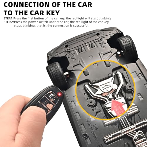 Image of RZAPE Car Model Kits for Adults 1 /18 Diecast Cars Compatible with Audi RS7 Sportback Car Collection, Metal Toy Cars with Lights and Sounds with Remote Control and Key