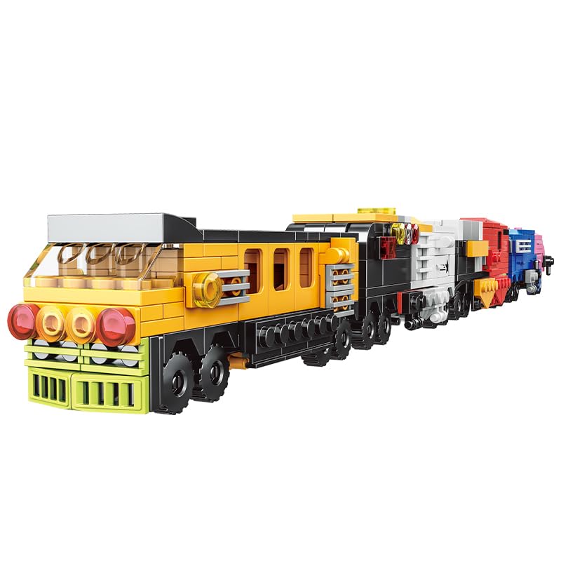 WOMA C0328 Tren Urbano 16 en 1, Juego de Bloques de construcción (710 Piezas)