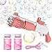 Utry Pistolets à Bulles Enfant, Machine à Bulles Automatique pour Enfants, Bubble Machine avec 2 Liquide à Bulles Kids Toys pour Enfants Jouet, Anniversaire, Cadeaux pour Filles garçons (Rouge)