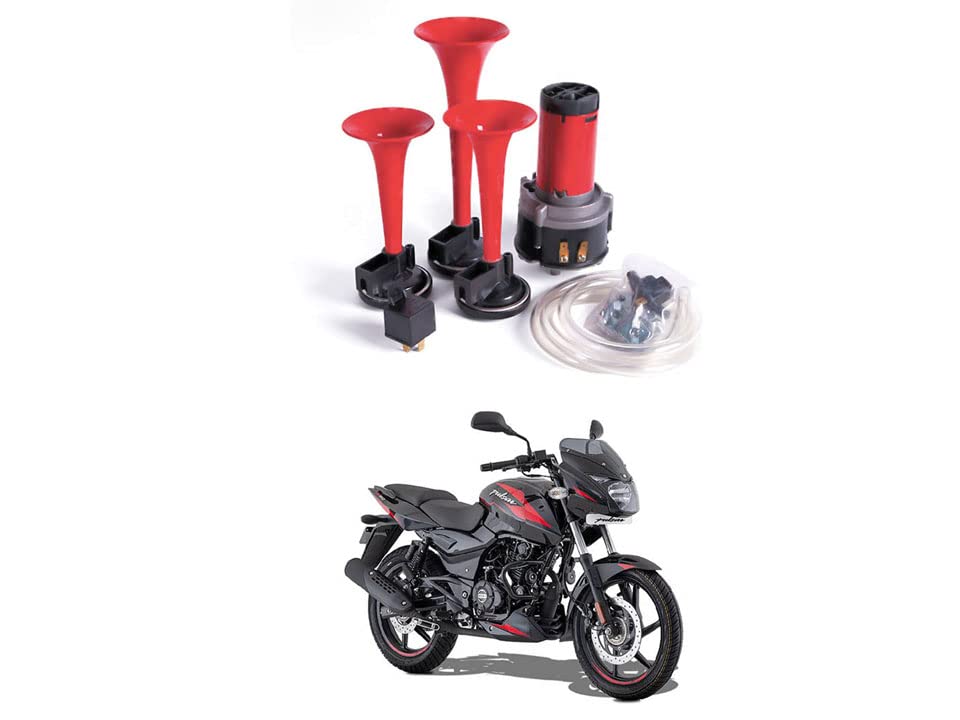 12V/3 Pipe Air Pressure Horn(Bike/Car/Truck) For Bajaj-Pulsar-150