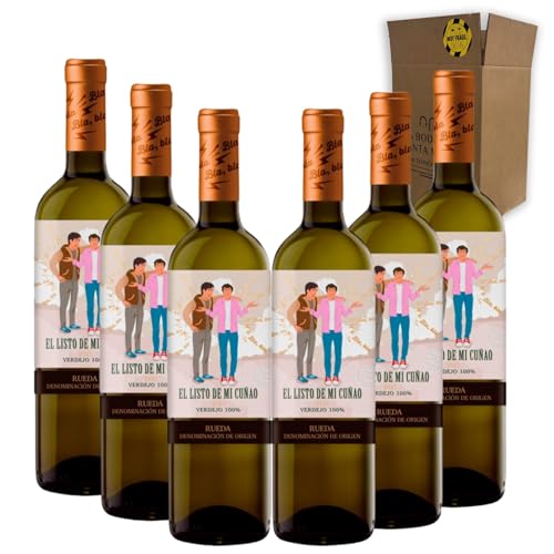 El Listo de Mi Cuñao - Ideal para maridar con Pescados y Arroces - Pack 6 Botellas 75cl