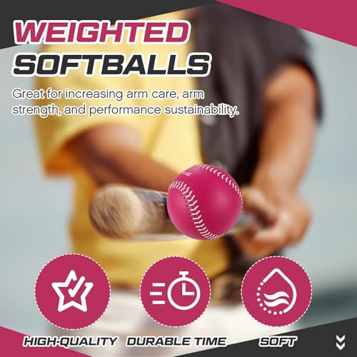 Image of Arrowbash Weighted Softball Training Balls Bulk Set