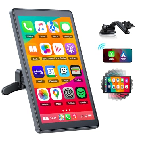 Lamto 7 Pouces sans Fil CarPlay Voiture Écran de pour Apple Carplay &Android Auto,Mode d'écran...
