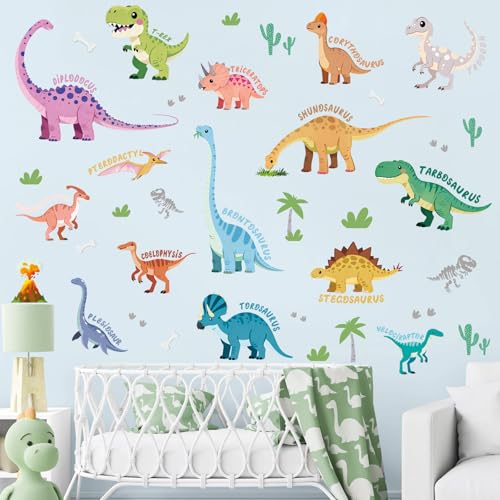 Vinilo Decorativo Dinosaurio Acuarela SHUCHING miniatura 2