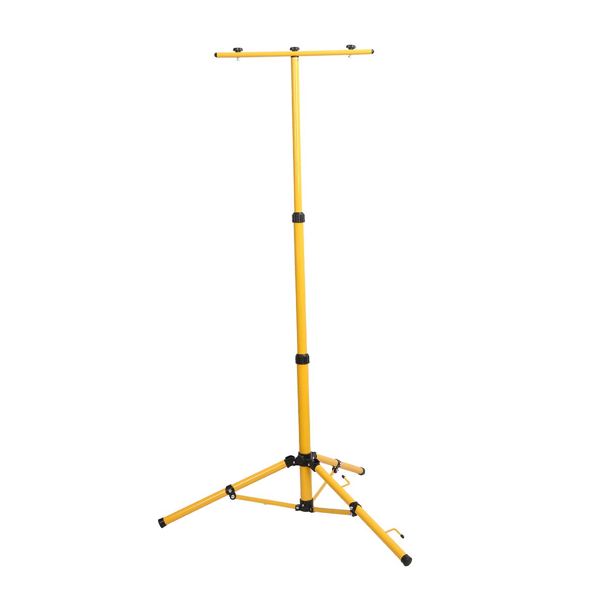 TOPWAY Trípode para Focos LED Inundaciones en Sitios de Trabajo, Portátil Soporte de Trípode Telescópico para Foco de Luz, Soporte Ajustable en Altura Hasta 160cm